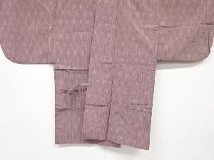 アンティーク　絣柄織出手織り紬道中着